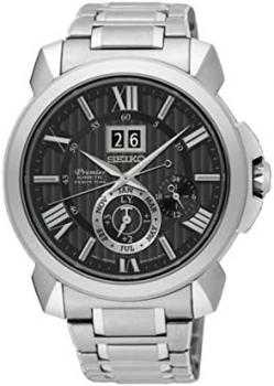 Seiko Premier Kinetic Men's Wrist Watch SNP141P1 Black