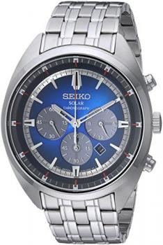 SEIKO Men's SSC567 RECRAFT Analog Display Japanese Quartz Silver Watch