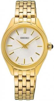 SEIKO Ladies Essentials Bracelet Watch SUR538 Hardlex Crystal