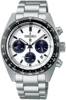Seiko Prospex Speedtimer Solar Chronograph Sports White Dial Watch SSC813P1