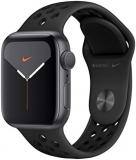 Apple Watch Nike + Series 5 (GPS, 40MM) - Space Gray Aluminum Case with Black Sport Band (Renewed)