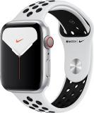 Apple Watch Nike Series 5 (GPS + Cellular, 44mm) Silver Aluminium Case with Pure Platinum/Black (Renewed)