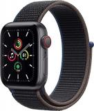 Apple Watch SE (GPS + Cellular, 40mm) - Space Gray Aluminum Case with Charcoal Sport Loop (Renewed)