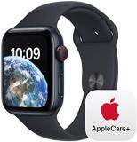 Apple Watch SE GPS + Cellular 44mm Midnight Aluminium Case with Midnight Sport Band - M/L with AppleCare+ (2 Years)
