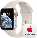 Apple Watch SE GPS + Cellular 40mm Starlight Aluminium Case with Starlight Sport Band - M/L with AppleCare+ (2 Years)