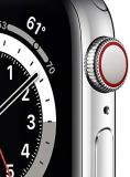 Apple Watch Series 6 40mm GPS + Cellular Silver Stainless Steel - Silver Milanese Loop