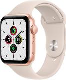 Apple Watch SE (GPS, 44MM) - Gold Aluminum Case with Starlight Sport Band (Renewed)
