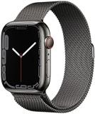 Apple Watch Series 7 GPS + Cellular, 45mm Graphite Stainless Steel Case with Gra...