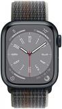 Apple Watch Series 8 (GPS, 41MM) - Midnight Aluminum Case with Midnight Sport Loop (Renewed)