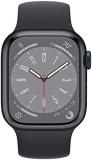 Apple Watch Series 8 (GPS, 41MM) - Midnight Aluminum Case with Midnight Solo Loop (Renewed)