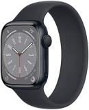 Apple Watch Series 8 (GPS, 41MM) - Midnight Aluminum Case with Midnight Solo Loop (Renewed)