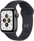 Apple Watch SE (GPS + Cellular, 40MM) - Space Gray Aluminum Case with Midnight Sport Band (Renewed)