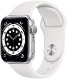 Apple Watch Series 6 (GPS, 40mm) - Silver Aluminum Case with White Sport Band (Renewed Premium)