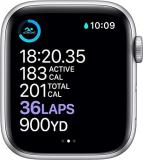 Apple Watch Series 6 (GPS + Cellular, 40mm) - Silver Aluminum Case with White Sport Band (Renewed)
