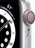 Apple Watch Series 6 (GPS + Cellular, 40mm) - Silver Aluminum Case with White Sport Band (Renewed)