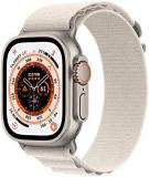 Apple Watch Ultra [GPS + Cellular 49mm] Titanium Case with Starlight Alpine Loop...