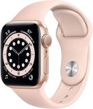 Apple Watch Series 6 (GPS + Cellular, 44mm) - Gold Aluminum Case with Pink Sport...