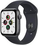 Apple Watch SE (Gen 1) [GPS 44mm] Smart Watch w/Space Grey Aluminium Case with Midnight Sport Band. Fitness & Activity Tracker, Heart Rate Monitor, Retina Display, Water Resistant