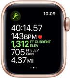 Apple Watch Series 5 (GPS + Cellular, 40MM) - Gold Aluminum Case with Pink Sport Band (Renewed)