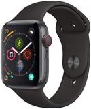 Apple Watch Series 4 (GPS + Cellular, 44MM) - Space Black Aluminum Case with Bla...
