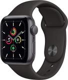 Apple Watch SE (GPS, 44mm) - Space Gray Aluminum Case with Black Sport Band (Ren...