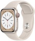 Apple Watch Series 8 [GPS + Cellular 41mm] Smart Watch w/Starlight Aluminum Case...
