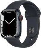 Apple Watch Series 7 (GPS + Cellular, 41mm) Midnight Aluminum Case with Midnight...