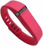 Modelshow Replacement Band/Strap with Metal Clasp for Fitbit Flex1 Activity Tracker Wireless Wristband Bracelet (Rose Red, L)