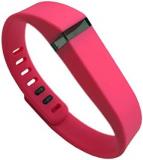 Modelshow Replacement Band/Strap with Metal Clasp for Fitbit Flex1 Activity Tracker Wireless Wristband Bracelet (Pink Red, L)