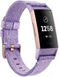 Fitbit Charge 3 Special Edition Fitness Activity Tracker, Lavender Woven, one Si...