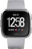 Fitbit Versa Smart Watch, Gray/Silver Aluminium, One Size (S & L Bands Included) (Renewed)