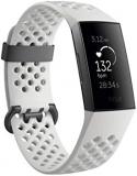 Fitbit Charge 3 SE Fitness Activity Tracker Graphite/White Silicone, One Size (S & L Bands Included) (Renewed)