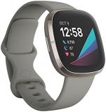 Fitbit - Sense Advanced Health Smartwatch - Silver (Renewed)