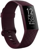 Fitbit Charge 4 Fitness and Activity Tracker with Built-in GPS, Heart Rate, Sleep & Swim Tracking, Rosewood/Rosewood, One Size (S & L Bands Included) (Renewed)