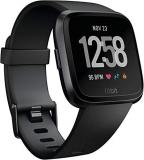 Fitbit Versa Smart Watch, Black/Black Aluminium, One Size (S & L Bands Included)...
