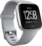 Fitbit Versa Smart Watch, Gray/Silver Aluminium, One Size (S & L Bands Included)