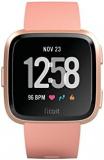 Fitbit Versa Smart Watch, Peach/Rose Gold Aluminium, One Size (S & L Bands Included) - (Renewed)