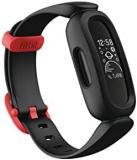 Fitbit Ace 3 Activity Tracker for Kids 6+ One Size, Black/Racer Red