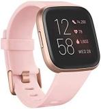 Fitbit Versa 2 Health & Fitness Smartwatch with Heart Rate, Music, Alexa Built-in, Sleep & Swim Tracking, Petal/Copper Rose, One Size (S & L Bands Included) (Renewed)