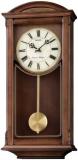 SEIKO Arched Wall Clock with Pendulum and Dual Chimes