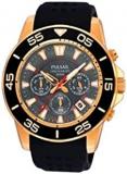 Pulsar Sports Mens Analog Quartz Watch with Rubber Bracelet PT3134X1