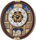 SEIKO Melodies in Motion Wall Clock, Nighttime City Skyline