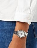 SEIKO Women's Quartz Dress Watch with Stainless Steel Strap, Silver, 15 (Model: SUR479P1)