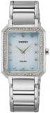 Seiko UK Limited - EU Women's Quartz Watch with Stainless Steel Strap, Silver, 20 (Model: SUP443P1)
