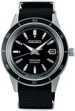 SEIKO SRPG09J1,Men's Presage,Automatic,Stainless,Sapphire Crystal,Silver Tone,Black Dial,WR,SRPG09