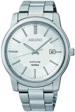 SEIKO White Dial Stainless Steel Mens Watch SGEH01P1