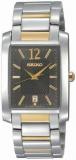 Seiko Men's SKK701 Dress Two-Tone Solid Stainless-Steel Case and Bracelet Charcoal Dial Watch