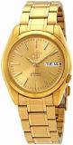 Seiko SNKL48 Mens Gold Tone Stainless Steel Case and Bracelet Automatic Gold Tone Dial