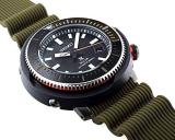 SEIKO Prospex Street Sports Solar Diver's 200M Green Dial with Silicone Band Watch SNE547P1
