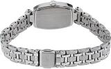 Seiko SUP283 Women's Tressia Stainless Steel Silver Bracelet Band White Dial Watch